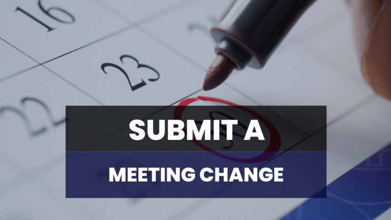 Request a meeting change